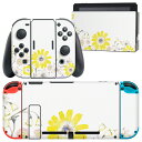 igsticker Nintendo Switch 用 デザインスキンシール 任天堂 ニンテンドー スイッチ 専用 本体ドック Joy-Con Joycon ジョイコン 専用 ゲーム機 カバー アクセサリー フィルム ステッカー 015595 パンジー 花 植物 手書き(2)