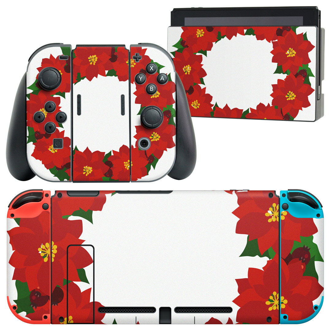 製品名 Nintendo Switch 本体裏面＆ドック正面＆ジョイコン専用 デザインスキンシール セット内容 Nintendo Switch 本体＆ドック＆ジョイコン用スキンシール（各1枚） ニンテンドースイッチ専用です。携帯機のSwitch LiteやProコンには対応していません。 商品特徴 再剥離性シートを素材に採用し、細かな位置調整がしやすく貼り直しが容易です。専用の業務プリンターを使い、商品画像と遜色のない美しい印刷仕上がり。 注意事項 画像はサンプルですので、ご覧の環境によっては多少色味に違いを感じる場合がございます。 イメージと違った、モニターと色味が異なるという理由での交換や返金はご対応出来かねます。スキンシールのみの販売で、ニンテンドースイッチ本体などは付属しません。シワができた場合、ドライヤーなどで軽く温め、外側に向けてシワを伸ばすように貼ってください。初回貼付時の位置調整や貼り直しは可能ですが、しっかりと押し付けて接着させた後の再剥離、再利用は保証しておりません。また接着部に油分や汚れが付着しますと角の部分は剥がれやすくなりますので、貼付時はあまり触れないようにご注意ください。無地のセミグロスシートにデザインをプリントした商品で、デコなどの加工はございません。 凹凸や光沢があるように見えたり布地や金属を素材にしたように見える商品もありますが、デザインの図版によるものです。印刷時に微妙な画像のズレが生じる場合がございます。ご注文後に1点1点制作する受注生産品の為、不良品以外のご返品や交換は固くお断りします。当店における繰り返しの実機テストでは問題ありませんでしたが、経過年数や使用環境により、シールを剥がす際に本体の塗装が一部剥がれる可能性があります。恐れ入りますが、万が一そのような状況になった場合でも当店ではゲーム機本体の保証は出来かねますので、予めご理解の上お求めください。 商品発送 完全受注生産のハンドメイド商品となりますので、既製品と比べて発送までお時間を頂いています。 基本的に決済確認後2?3営業日、最大で10営業日での発送となります。繁忙期や休業日明けの場合はさらに時間がかかる場合があります。 その際には別途メールにてご連絡致します。メール便の場合、発送日から到着までに2?4日ほどかかる場合が多く、紛失などの保障もご対応できかねます。あらかじめご了承下さい。