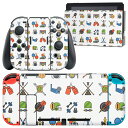 igsticker Nintendo Switch 用 デザインスキンシール 任天堂 ニンテンドー スイッチ 専用 本体ドック Joy-Con Joycon ジョイコン 専用 ゲーム機 カバー アクセサリー フィルム ステッカー 015712 野球 運動 球技