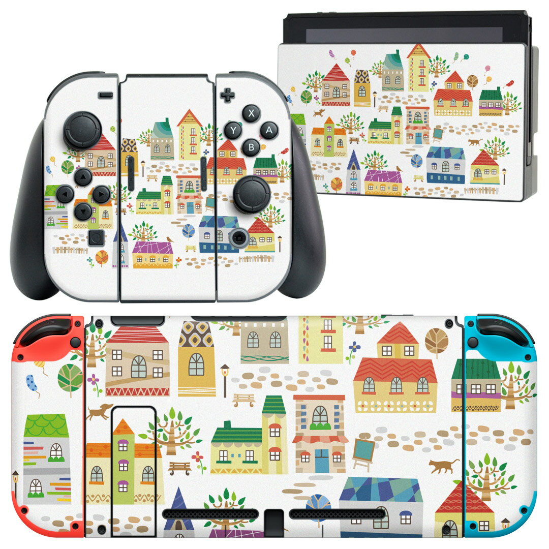 igsticker Nintendo Switch 用 デザインスキンシール 任天堂 ニンテンドー スイッチ 専用 本体ドック Joy-Con Joycon ジ...
