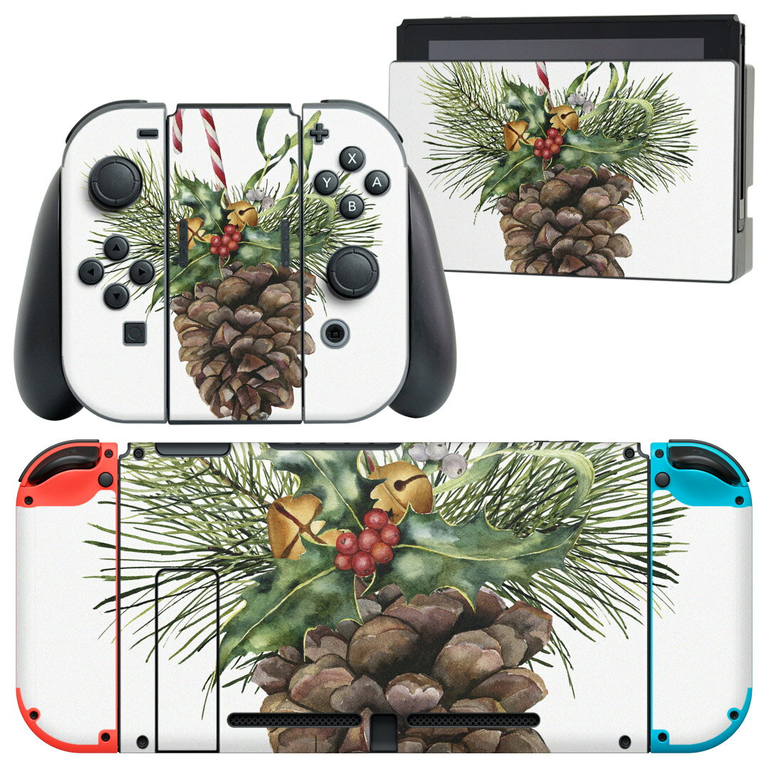 製品名 Nintendo Switch 本体裏面＆ドック正面＆ジョイコン専用 デザインスキンシール セット内容 Nintendo Switch 本体＆ドック＆ジョイコン用スキンシール（各1枚） ニンテンドースイッチ専用です。携帯機のSwitch LiteやProコンには対応していません。 商品特徴 再剥離性シートを素材に採用し、細かな位置調整がしやすく貼り直しが容易です。専用の業務プリンターを使い、商品画像と遜色のない美しい印刷仕上がり。 注意事項 画像はサンプルですので、ご覧の環境によっては多少色味に違いを感じる場合がございます。 イメージと違った、モニターと色味が異なるという理由での交換や返金はご対応出来かねます。スキンシールのみの販売で、ニンテンドースイッチ本体などは付属しません。シワができた場合、ドライヤーなどで軽く温め、外側に向けてシワを伸ばすように貼ってください。初回貼付時の位置調整や貼り直しは可能ですが、しっかりと押し付けて接着させた後の再剥離、再利用は保証しておりません。また接着部に油分や汚れが付着しますと角の部分は剥がれやすくなりますので、貼付時はあまり触れないようにご注意ください。無地のセミグロスシートにデザインをプリントした商品で、デコなどの加工はございません。 凹凸や光沢があるように見えたり布地や金属を素材にしたように見える商品もありますが、デザインの図版によるものです。印刷時に微妙な画像のズレが生じる場合がございます。ご注文後に1点1点制作する受注生産品の為、不良品以外のご返品や交換は固くお断りします。当店における繰り返しの実機テストでは問題ありませんでしたが、経過年数や使用環境により、シールを剥がす際に本体の塗装が一部剥がれる可能性があります。恐れ入りますが、万が一そのような状況になった場合でも当店ではゲーム機本体の保証は出来かねますので、予めご理解の上お求めください。 商品発送 完全受注生産のハンドメイド商品となりますので、既製品と比べて発送までお時間を頂いています。 基本的に決済確認後2?3営業日、最大で10営業日での発送となります。繁忙期や休業日明けの場合はさらに時間がかかる場合があります。 その際には別途メールにてご連絡致します。メール便の場合、発送日から到着までに2?4日ほどかかる場合が多く、紛失などの保障もご対応できかねます。あらかじめご了承下さい。