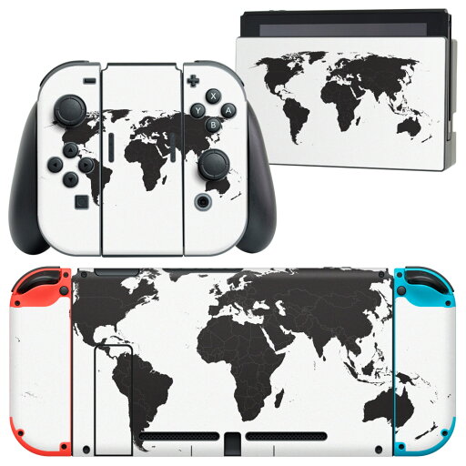 igsticker Nintendo Switch 用 デザインスキンシール 任天堂 ニンテンドー スイッチ 専用 本体ドック Joy-Con Joycon ジョイコン 専用 ゲーム機 カバー アクセサリー フィルム ステッカー 015960 世界地図 黒 map igsticker Nintendo Switch 用 デザインスキンシール 任天堂 ニンテンドー スイッチ 専用 本体ドック Joy-Con Joycon ジョイコン 専用 ゲーム機 カバー アクセサリー フィルム ステッカー 015960 世界地図 黒 map