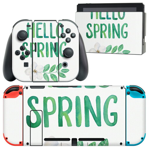 igsticker Nintendo Switch 用 デザインスキンシール 任天堂 ニンテンドー スイッチ 専用 本体ドック Joy-Con Joycon ジョイコン 専用 ゲーム機 カバー アクセサリー フィルム ステッカー 015975 春 文字 花 igsticker Nintendo Switch 用 デザインスキンシール 任天堂 ニンテンドー スイッチ 専用 本体ドック Joy-Con Joycon ジョイコン 専用 ゲーム機 カバー アクセサリー フィルム ステッカー 015975 春 文字 花