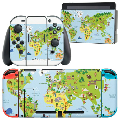 igsticker Nintendo Switch 用 デザインスキンシール 任天堂 ニンテンドー スイッチ 専用 本体ドック Joy-Con Joycon ジョイコン 専用 ゲーム機 カバー アクセサリー フィルム ステッカー 015991 世界地図 wordmap カラフル igsticker Nintendo Switch 用 デザインスキンシール 任天堂 ニンテンドー スイッチ 専用 本体ドック Joy-Con Joycon ジョイコン 専用 ゲーム機 カバー アクセサリー フィルム ステッカー 015991 世界地図 wordmap カラフル