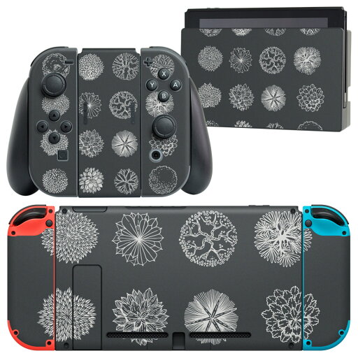 igsticker Nintendo Switch 用 デザインスキンシール 任天堂 ニンテンドー スイッチ 専用 本体ドック Joy-Con Joycon ジョイコン 専用 ゲーム機 カバー アクセサリー フィルム ステッカー 016059 花 花びら 黒 igsticker Nintendo Switch 用 デザインスキンシール 任天堂 ニンテンドー スイッチ 専用 本体ドック Joy-Con Joycon ジョイコン 専用 ゲーム機 カバー アクセサリー フィルム ステッカー 016059 花 花びら 黒