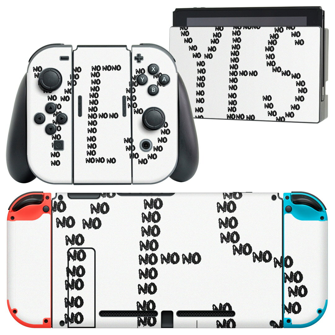 製品名 Nintendo Switch 本体裏面＆ドック正面＆ジョイコン専用 デザインスキンシール セット内容 Nintendo Switch 本体＆ドック＆ジョイコン用スキンシール（各1枚） ニンテンドースイッチ専用です。携帯機のSwitch LiteやProコンには対応していません。 商品特徴 再剥離性シートを素材に採用し、細かな位置調整がしやすく貼り直しが容易です。専用の業務プリンターを使い、商品画像と遜色のない美しい印刷仕上がり。 注意事項 画像はサンプルですので、ご覧の環境によっては多少色味に違いを感じる場合がございます。 イメージと違った、モニターと色味が異なるという理由での交換や返金はご対応出来かねます。スキンシールのみの販売で、ニンテンドースイッチ本体などは付属しません。シワができた場合、ドライヤーなどで軽く温め、外側に向けてシワを伸ばすように貼ってください。初回貼付時の位置調整や貼り直しは可能ですが、しっかりと押し付けて接着させた後の再剥離、再利用は保証しておりません。また接着部に油分や汚れが付着しますと角の部分は剥がれやすくなりますので、貼付時はあまり触れないようにご注意ください。無地のセミグロスシートにデザインをプリントした商品で、デコなどの加工はございません。 凹凸や光沢があるように見えたり布地や金属を素材にしたように見える商品もありますが、デザインの図版によるものです。印刷時に微妙な画像のズレが生じる場合がございます。ご注文後に1点1点制作する受注生産品の為、不良品以外のご返品や交換は固くお断りします。当店における繰り返しの実機テストでは問題ありませんでしたが、経過年数や使用環境により、シールを剥がす際に本体の塗装が一部剥がれる可能性があります。恐れ入りますが、万が一そのような状況になった場合でも当店ではゲーム機本体の保証は出来かねますので、予めご理解の上お求めください。 商品発送 完全受注生産のハンドメイド商品となりますので、既製品と比べて発送までお時間を頂いています。 基本的に決済確認後2?3営業日、最大で10営業日での発送となります。繁忙期や休業日明けの場合はさらに時間がかかる場合があります。 その際には別途メールにてご連絡致します。メール便の場合、発送日から到着までに2?4日ほどかかる場合が多く、紛失などの保障もご対応できかねます。あらかじめご了承下さい。