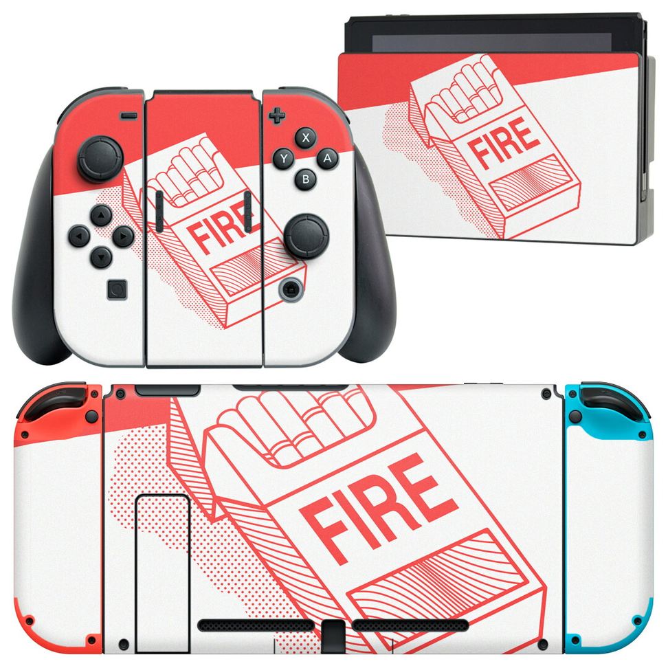 製品名 Nintendo Switch 本体裏面＆ドック正面＆ジョイコン専用 デザインスキンシール セット内容 Nintendo Switch 本体＆ドック＆ジョイコン用スキンシール（各1枚） ニンテンドースイッチ専用です。携帯機のSwitch LiteやProコンには対応していません。 商品特徴 再剥離性シートを素材に採用し、細かな位置調整がしやすく貼り直しが容易です。専用の業務プリンターを使い、商品画像と遜色のない美しい印刷仕上がり。 注意事項 画像はサンプルですので、ご覧の環境によっては多少色味に違いを感じる場合がございます。 イメージと違った、モニターと色味が異なるという理由での交換や返金はご対応出来かねます。スキンシールのみの販売で、ニンテンドースイッチ本体などは付属しません。シワができた場合、ドライヤーなどで軽く温め、外側に向けてシワを伸ばすように貼ってください。初回貼付時の位置調整や貼り直しは可能ですが、しっかりと押し付けて接着させた後の再剥離、再利用は保証しておりません。また接着部に油分や汚れが付着しますと角の部分は剥がれやすくなりますので、貼付時はあまり触れないようにご注意ください。無地のセミグロスシートにデザインをプリントした商品で、デコなどの加工はございません。 凹凸や光沢があるように見えたり布地や金属を素材にしたように見える商品もありますが、デザインの図版によるものです。印刷時に微妙な画像のズレが生じる場合がございます。ご注文後に1点1点制作する受注生産品の為、不良品以外のご返品や交換は固くお断りします。当店における繰り返しの実機テストでは問題ありませんでしたが、経過年数や使用環境により、シールを剥がす際に本体の塗装が一部剥がれる可能性があります。恐れ入りますが、万が一そのような状況になった場合でも当店ではゲーム機本体の保証は出来かねますので、予めご理解の上お求めください。 商品発送 完全受注生産のハンドメイド商品となりますので、既製品と比べて発送までお時間を頂いています。 基本的に決済確認後2?3営業日、最大で10営業日での発送となります。繁忙期や休業日明けの場合はさらに時間がかかる場合があります。 その際には別途メールにてご連絡致します。メール便の場合、発送日から到着までに2?4日ほどかかる場合が多く、紛失などの保障もご対応できかねます。あらかじめご了承下さい。