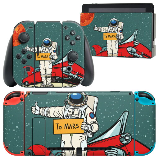 igsticker Nintendo Switch 用 デザインスキンシール 任天堂 ニンテンドー スイッチ 専用 本体ドック Joy-Con Joycon ジョイコン 専用 ゲーム機 カバー アクセサリー フィルム ステッカー 016187 宇宙 車 igsticker Nintendo Switch 用 デザインスキンシール 任天堂 ニンテンドー スイッチ 専用 本体ドック Joy-Con Joycon ジョイコン 専用 ゲーム機 カバー アクセサリー フィルム ステッカー 016187 宇宙 車