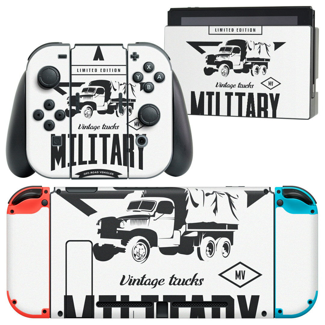 igsticker Nintendo Switch 用 デザインスキンシール 任天堂 ニンテンドー スイッチ 専用 本体ドック Joy-Con Joycon ジョイコン 専用 ゲーム機 カバー アクセサリー フィルム ステッカー 016218 英文　車