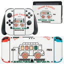 igsticker Nintendo Switch 用 デザインスキンシール 任天堂 ニンテンドー スイッチ 専用 本体ドック Joy-Con Joycon ジョイコン 専用 ゲーム機 カバー アクセサリー フィルム ステッカー 016247 車 キャンプ 英語(2)