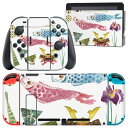 igsticker Nintendo Switch 用 デザインスキンシール 任天堂 ニンテンドー スイッチ 専用 本体ドック Joy-Con Joycon ジョイコン 専用 ゲーム機 カバー アクセサリー フィルム ステッカー 016460 鯉のぼり こどもの日 柏餅