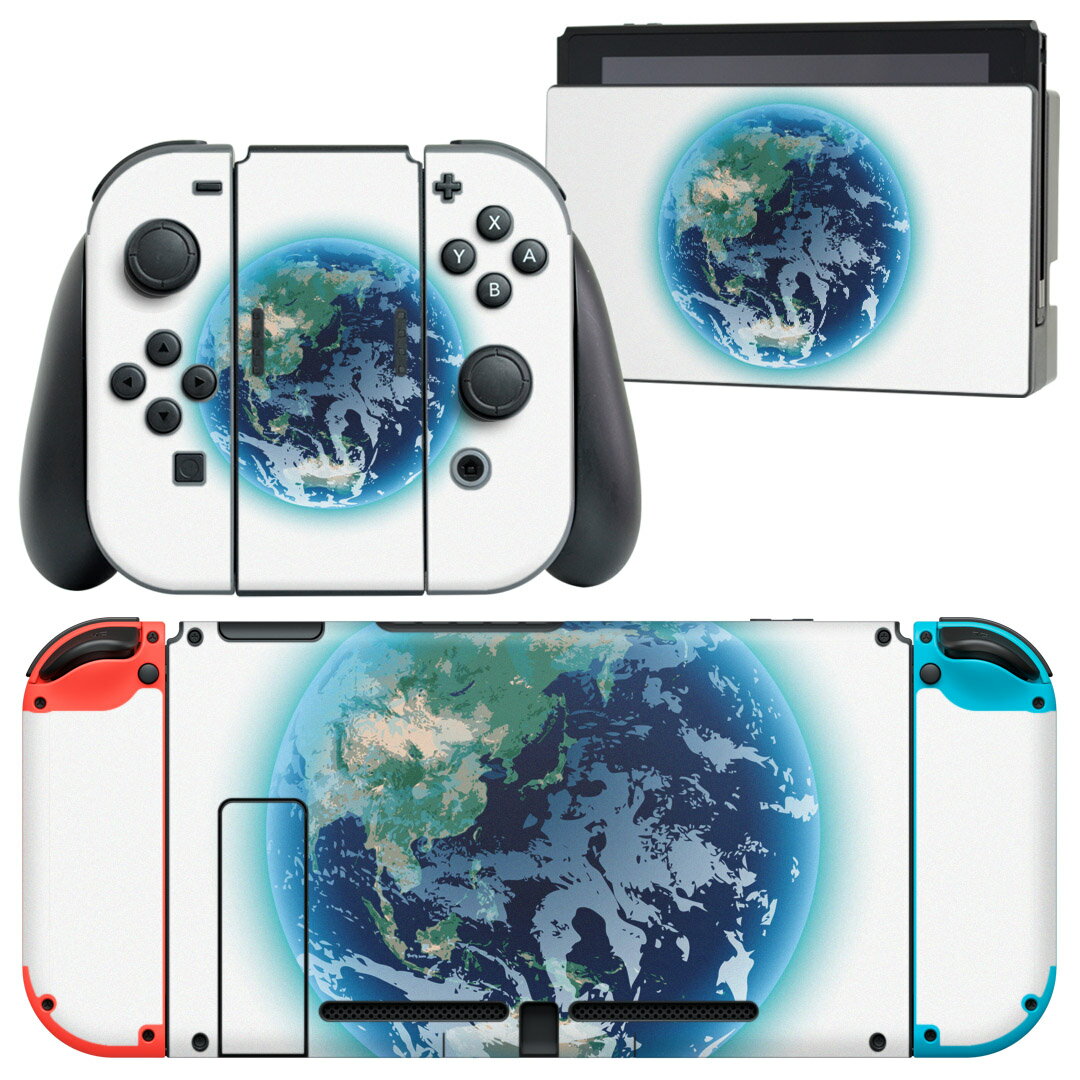 製品名 Nintendo Switch 本体裏面＆ドック正面＆ジョイコン専用 デザインスキンシール セット内容 Nintendo Switch 本体＆ドック＆ジョイコン用スキンシール（各1枚） ニンテンドースイッチ専用です。携帯機のSwitch LiteやProコンには対応していません。 商品特徴 再剥離性シートを素材に採用し、細かな位置調整がしやすく貼り直しが容易です。専用の業務プリンターを使い、商品画像と遜色のない美しい印刷仕上がり。 注意事項 画像はサンプルですので、ご覧の環境によっては多少色味に違いを感じる場合がございます。 イメージと違った、モニターと色味が異なるという理由での交換や返金はご対応出来かねます。スキンシールのみの販売で、ニンテンドースイッチ本体などは付属しません。シワができた場合、ドライヤーなどで軽く温め、外側に向けてシワを伸ばすように貼ってください。初回貼付時の位置調整や貼り直しは可能ですが、しっかりと押し付けて接着させた後の再剥離、再利用は保証しておりません。また接着部に油分や汚れが付着しますと角の部分は剥がれやすくなりますので、貼付時はあまり触れないようにご注意ください。無地のセミグロスシートにデザインをプリントした商品で、デコなどの加工はございません。 凹凸や光沢があるように見えたり布地や金属を素材にしたように見える商品もありますが、デザインの図版によるものです。印刷時に微妙な画像のズレが生じる場合がございます。ご注文後に1点1点制作する受注生産品の為、不良品以外のご返品や交換は固くお断りします。当店における繰り返しの実機テストでは問題ありませんでしたが、経過年数や使用環境により、シールを剥がす際に本体の塗装が一部剥がれる可能性があります。恐れ入りますが、万が一そのような状況になった場合でも当店ではゲーム機本体の保証は出来かねますので、予めご理解の上お求めください。 商品発送 完全受注生産のハンドメイド商品となりますので、既製品と比べて発送までお時間を頂いています。 基本的に決済確認後2?3営業日、最大で10営業日での発送となります。繁忙期や休業日明けの場合はさらに時間がかかる場合があります。 その際には別途メールにてご連絡致します。メール便の場合、発送日から到着までに2?4日ほどかかる場合が多く、紛失などの保障もご対応できかねます。あらかじめご了承下さい。