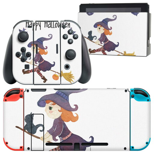 igsticker Nintendo Switch 用 デザインスキンシール 任天堂 ニンテンドー スイッチ 専用 本体ドック Joy-Con Joycon ジョイコン 専用 ゲーム機 カバー アクセサリー フィルム ステッカー 017465 ハロウィン かわいい 魔女 女の子 かわいい igsticker Nintendo Switch 用 デザインスキンシール 任天堂 ニンテンドー スイッチ 専用 本体ドック Joy-Con Joycon ジョイコン 専用 ゲーム機 カバー アクセサリー フィルム ステッカー 017465 ハロウィン かわいい 魔女 女の子 かわいい