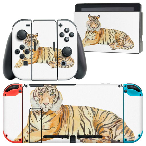 igsticker Nintendo Switch 用 デザインスキンシール 任天堂 ニンテンドー スイッチ 専用 本体ドック Joy-Con Joycon ジョイコン 専用 ゲーム機 カバー アクセサリー フィルム ステッカー 017543 トラ Tiger 動物 igsticker Nintendo Switch 用 デザインスキンシール 任天堂 ニンテンドー スイッチ 専用 本体ドック Joy-Con Joycon ジョイコン 専用 ゲーム機 カバー アクセサリー フィルム ステッカー 017543 トラ Tiger 動物
