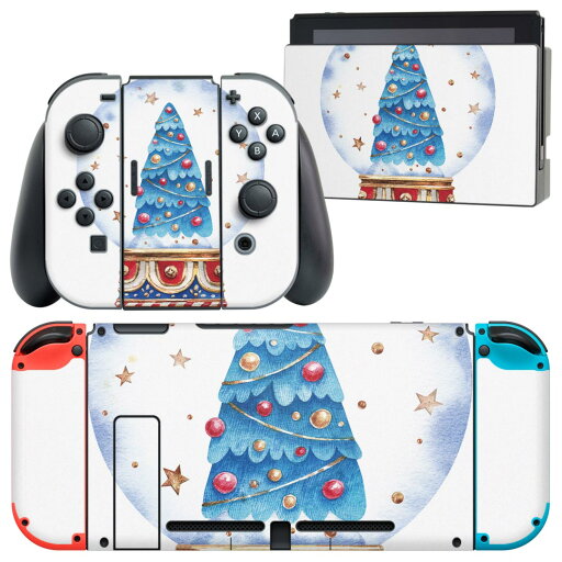 igsticker Nintendo Switch 用 デザインスキンシール 任天堂 ニンテンドー スイッチ 専用 本体ドック Joy-Con Joycon ジョイコン 専用 ゲーム機 カバー アクセサリー フィルム ステッカー 017662 クリスマス スノードーム ツリー 星 igsticker Nintendo Switch 用 デザインスキンシール 任天堂 ニンテンドー スイッチ 専用 本体ドック Joy-Con Joycon ジョイコン 専用 ゲーム機 カバー アクセサリー フィルム ステッカー 017662 クリスマス スノードーム ツリー 星