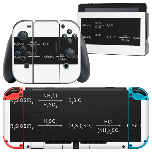igsticker Nintendo Switch 用 デザインスキンシール 任天堂 ニンテンドー スイッチ 専用 本体ドック Joy-Con Joycon ジョイコン 専用 ゲーム機 カバー アクセサリー フィルム ステッカー 017712 Chemical formula 化学式 Chemical 化学式 igsticker Nintendo Switch 用 デザインスキンシール 任天堂 ニンテンドー スイッチ 専用 本体ドック Joy-Con Joycon ジョイコン 専用 ゲーム機 カバー アクセサリー フィルム ステッカー 017712 Chemical formula 化学式 Chemical 化学式