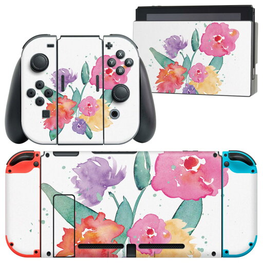 igsticker Nintendo Switch 用 デザインスキンシール 任天堂 ニンテンドー スイッチ 専用 本体ドック Joy-Con Joycon ジョイコン 専用 ゲーム機 カバー アクセサリー フィルム ステッカー 017760 花 花 手書き風 igsticker Nintendo Switch 用 デザインスキンシール 任天堂 ニンテンドー スイッチ 専用 本体ドック Joy-Con Joycon ジョイコン 専用 ゲーム機 カバー アクセサリー フィルム ステッカー 017760 花 花 手書き風
