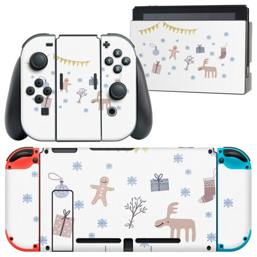igsticker Nintendo Switch 用 デザインスキンシール 任天堂 ニンテンドー スイッチ 専用 本体ドック Joy-Con Joycon ジョイコン 専用 ゲーム機 カバー アクセサリー フィルム ステッカー 017835 クリスマス 雪 飾り付け プレゼント igsticker Nintendo Switch 用 デザインスキンシール 任天堂 ニンテンドー スイッチ 専用 本体ドック Joy-Con Joycon ジョイコン 専用 ゲーム機 カバー アクセサリー フィルム ステッカー 017835 クリスマス 雪 飾り付け プレゼント