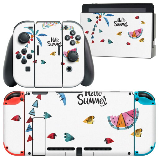 igsticker Nintendo Switch 用 デザインスキンシール 任天堂 ニンテンドー スイッチ 専用 本体ドック Joy-Con Joycon ジョイコン 専用 ゲーム機 カバー アクセサリー フィルム ステッカー 017844 夏 ヤシの木 スイカ summer igsticker Nintendo Switch 用 デザインスキンシール 任天堂 ニンテンドー スイッチ 専用 本体ドック Joy-Con Joycon ジョイコン 専用 ゲーム機 カバー アクセサリー フィルム ステッカー 017844 夏 ヤシの木 スイカ summer