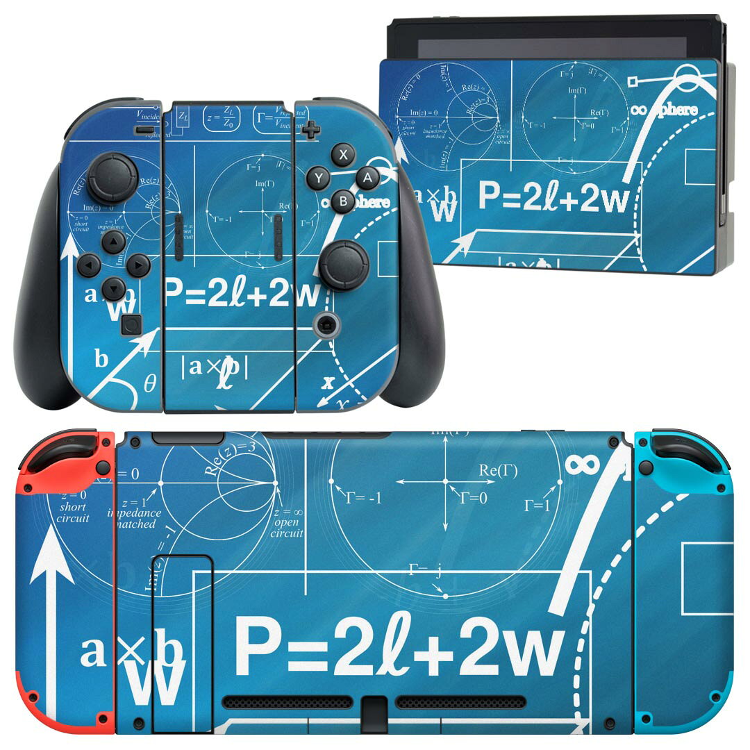 製品名 Nintendo Switch 本体裏面＆ドック正面＆ジョイコン専用 デザインスキンシール セット内容 Nintendo Switch 本体＆ドック＆ジョイコン用スキンシール（各1枚） ニンテンドースイッチ専用です。携帯機のSwitch LiteやProコンには対応していません。 商品特徴 再剥離性シートを素材に採用し、細かな位置調整がしやすく貼り直しが容易です。専用の業務プリンターを使い、商品画像と遜色のない美しい印刷仕上がり。 注意事項 画像はサンプルですので、ご覧の環境によっては多少色味に違いを感じる場合がございます。 イメージと違った、モニターと色味が異なるという理由での交換や返金はご対応出来かねます。スキンシールのみの販売で、ニンテンドースイッチ本体などは付属しません。シワができた場合、ドライヤーなどで軽く温め、外側に向けてシワを伸ばすように貼ってください。初回貼付時の位置調整や貼り直しは可能ですが、しっかりと押し付けて接着させた後の再剥離、再利用は保証しておりません。また接着部に油分や汚れが付着しますと角の部分は剥がれやすくなりますので、貼付時はあまり触れないようにご注意ください。無地のセミグロスシートにデザインをプリントした商品で、デコなどの加工はございません。 凹凸や光沢があるように見えたり布地や金属を素材にしたように見える商品もありますが、デザインの図版によるものです。印刷時に微妙な画像のズレが生じる場合がございます。ご注文後に1点1点制作する受注生産品の為、不良品以外のご返品や交換は固くお断りします。当店における繰り返しの実機テストでは問題ありませんでしたが、経過年数や使用環境により、シールを剥がす際に本体の塗装が一部剥がれる可能性があります。恐れ入りますが、万が一そのような状況になった場合でも当店ではゲーム機本体の保証は出来かねますので、予めご理解の上お求めください。 商品発送 完全受注生産のハンドメイド商品となりますので、既製品と比べて発送までお時間を頂いています。 基本的に決済確認後2?3営業日、最大で10営業日での発送となります。繁忙期や休業日明けの場合はさらに時間がかかる場合があります。 その際には別途メールにてご連絡致します。メール便の場合、発送日から到着までに2?4日ほどかかる場合が多く、紛失などの保障もご対応できかねます。あらかじめご了承下さい。