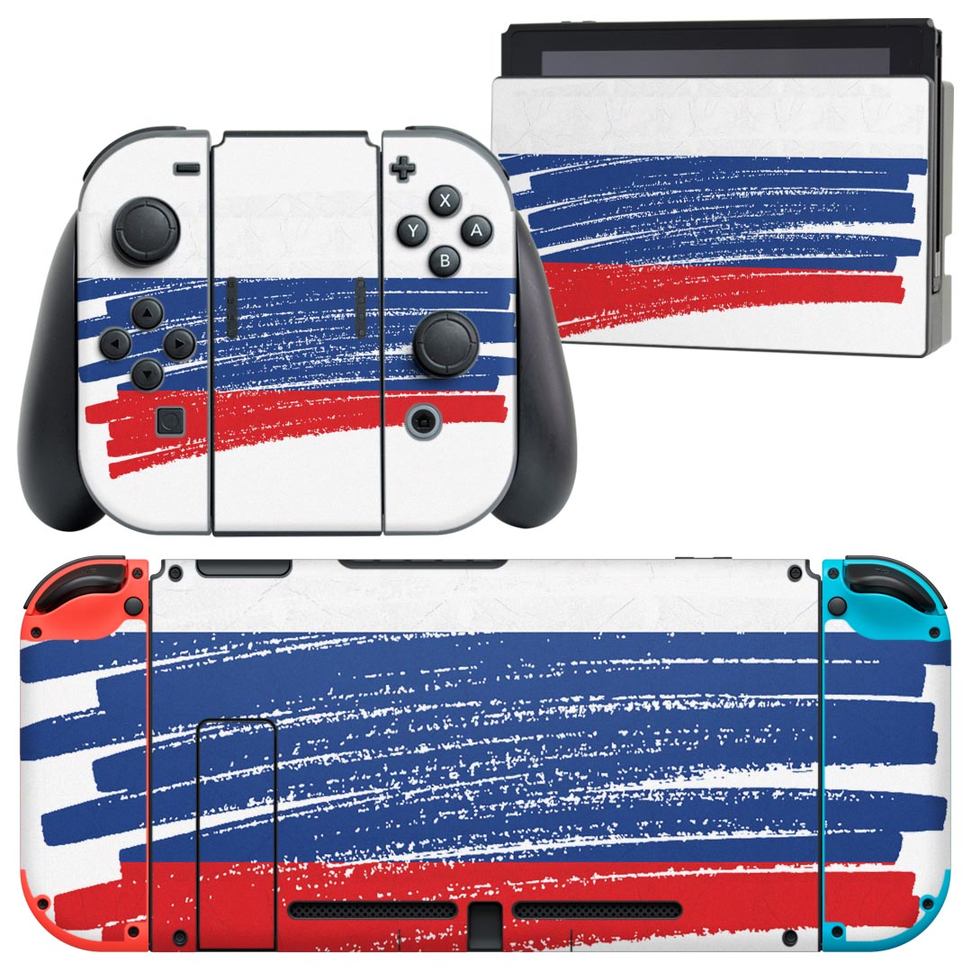 製品名 Nintendo Switch 本体裏面＆ドック正面＆ジョイコン専用 デザインスキンシール セット内容 Nintendo Switch 本体＆ドック＆ジョイコン用スキンシール（各1枚） ニンテンドースイッチ専用です。携帯機のSwitch LiteやProコンには対応していません。 商品特徴 再剥離性シートを素材に採用し、細かな位置調整がしやすく貼り直しが容易です。専用の業務プリンターを使い、商品画像と遜色のない美しい印刷仕上がり。 注意事項 画像はサンプルですので、ご覧の環境によっては多少色味に違いを感じる場合がございます。 イメージと違った、モニターと色味が異なるという理由での交換や返金はご対応出来かねます。スキンシールのみの販売で、ニンテンドースイッチ本体などは付属しません。シワができた場合、ドライヤーなどで軽く温め、外側に向けてシワを伸ばすように貼ってください。初回貼付時の位置調整や貼り直しは可能ですが、しっかりと押し付けて接着させた後の再剥離、再利用は保証しておりません。また接着部に油分や汚れが付着しますと角の部分は剥がれやすくなりますので、貼付時はあまり触れないようにご注意ください。無地のセミグロスシートにデザインをプリントした商品で、デコなどの加工はございません。 凹凸や光沢があるように見えたり布地や金属を素材にしたように見える商品もありますが、デザインの図版によるものです。印刷時に微妙な画像のズレが生じる場合がございます。ご注文後に1点1点制作する受注生産品の為、不良品以外のご返品や交換は固くお断りします。当店における繰り返しの実機テストでは問題ありませんでしたが、経過年数や使用環境により、シールを剥がす際に本体の塗装が一部剥がれる可能性があります。恐れ入りますが、万が一そのような状況になった場合でも当店ではゲーム機本体の保証は出来かねますので、予めご理解の上お求めください。 商品発送 完全受注生産のハンドメイド商品となりますので、既製品と比べて発送までお時間を頂いています。 基本的に決済確認後2?3営業日、最大で10営業日での発送となります。繁忙期や休業日明けの場合はさらに時間がかかる場合があります。 その際には別途メールにてご連絡致します。メール便の場合、発送日から到着までに2?4日ほどかかる場合が多く、紛失などの保障もご対応できかねます。あらかじめご了承下さい。