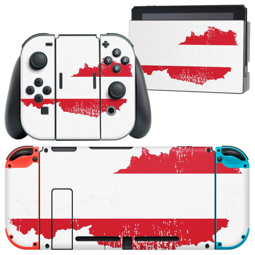igsticker Nintendo Switch 用 デザインスキンシール 任天堂 ニンテンドー スイッチ 専用 本体ドック Joy-Con Joycon ジョイコン 専用 ゲーム機 カバー アクセサリー フィルム ステッカー 018766 国旗 austria オーストリア igsticker Nintendo Switch 用 デザインスキンシール 任天堂 ニンテンドー スイッチ 専用 本体ドック Joy-Con Joycon ジョイコン 専用 ゲーム機 カバー アクセサリー フィルム ステッカー 018766 国旗 austria オーストリア