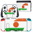 igsticker Nintendo Switch 用 デザインスキンシール 任天堂 ニンテンドー スイッチ 専用 本体ドック Joy-Con Joycon ジョイコン 専用 ゲーム機 カバー アクセサリー フィルム ステッカー 018904 国旗 niger ニジェール