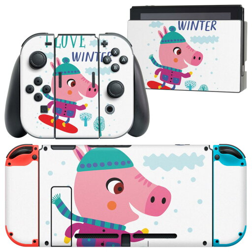 igsticker Nintendo Switch 用 デザインスキンシール 任天堂 ニンテンドー スイッチ 専用 本体ドック Joy-Con Joycon ジョイコン 専用 ゲーム機 カバー アクセサリー フィルム ステッカー 019051 イラスト アニマル キッズ igsticker Nintendo Switch 用 デザインスキンシール 任天堂 ニンテンドー スイッチ 専用 本体ドック Joy-Con Joycon ジョイコン 専用 ゲーム機 カバー アクセサリー フィルム ステッカー 019051 イラスト アニマル キッズ