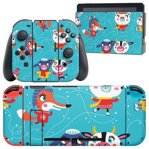 igsticker Nintendo Switch 用 デザインスキンシール 任天堂 ニンテンドー スイッチ 専用 本体ドック Joy-Con Joycon ジョイコン 専用 ゲーム機 カバー アクセサリー フィルム ステッカー 019079 イラスト アニマル キッズ igsticker Nintendo Switch 用 デザインスキンシール 任天堂 ニンテンドー スイッチ 専用 本体ドック Joy-Con Joycon ジョイコン 専用 ゲーム機 カバー アクセサリー フィルム ステッカー 019079 イラスト アニマル キッズ