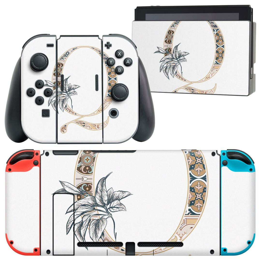 製品名 Nintendo Switch 本体裏面＆ドック正面＆ジョイコン専用 デザインスキンシール セット内容 Nintendo Switch 本体＆ドック＆ジョイコン用スキンシール（各1枚） ニンテンドースイッチ専用です。携帯機のSwitch LiteやProコンには対応していません。 商品特徴 再剥離性シートを素材に採用し、細かな位置調整がしやすく貼り直しが容易です。専用の業務プリンターを使い、商品画像と遜色のない美しい印刷仕上がり。 注意事項 画像はサンプルですので、ご覧の環境によっては多少色味に違いを感じる場合がございます。 イメージと違った、モニターと色味が異なるという理由での交換や返金はご対応出来かねます。スキンシールのみの販売で、ニンテンドースイッチ本体などは付属しません。シワができた場合、ドライヤーなどで軽く温め、外側に向けてシワを伸ばすように貼ってください。初回貼付時の位置調整や貼り直しは可能ですが、しっかりと押し付けて接着させた後の再剥離、再利用は保証しておりません。また接着部に油分や汚れが付着しますと角の部分は剥がれやすくなりますので、貼付時はあまり触れないようにご注意ください。無地のセミグロスシートにデザインをプリントした商品で、デコなどの加工はございません。 凹凸や光沢があるように見えたり布地や金属を素材にしたように見える商品もありますが、デザインの図版によるものです。印刷時に微妙な画像のズレが生じる場合がございます。ご注文後に1点1点制作する受注生産品の為、不良品以外のご返品や交換は固くお断りします。当店における繰り返しの実機テストでは問題ありませんでしたが、経過年数や使用環境により、シールを剥がす際に本体の塗装が一部剥がれる可能性があります。恐れ入りますが、万が一そのような状況になった場合でも当店ではゲーム機本体の保証は出来かねますので、予めご理解の上お求めください。 商品発送 完全受注生産のハンドメイド商品となりますので、既製品と比べて発送までお時間を頂いています。 基本的に決済確認後2?3営業日、最大で10営業日での発送となります。繁忙期や休業日明けの場合はさらに時間がかかる場合があります。 その際には別途メールにてご連絡致します。メール便の場合、発送日から到着までに2?4日ほどかかる場合が多く、紛失などの保障もご対応できかねます。あらかじめご了承下さい。