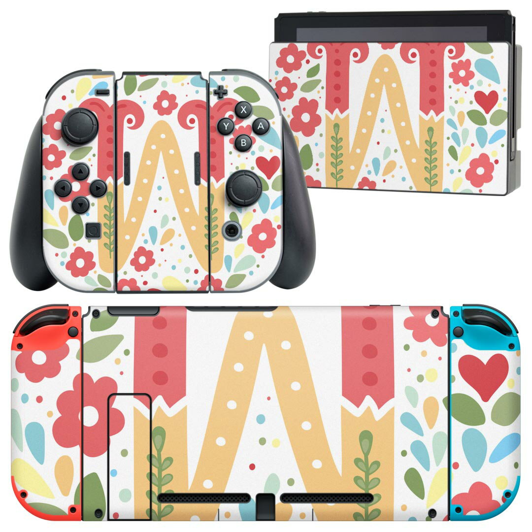 igsticker Nintendo Switch 用 デザインスキンシール 任天堂 ニンテンドー スイッチ 専用 本体ドック Joy-Con Joycon ジョイコン 専用 ..