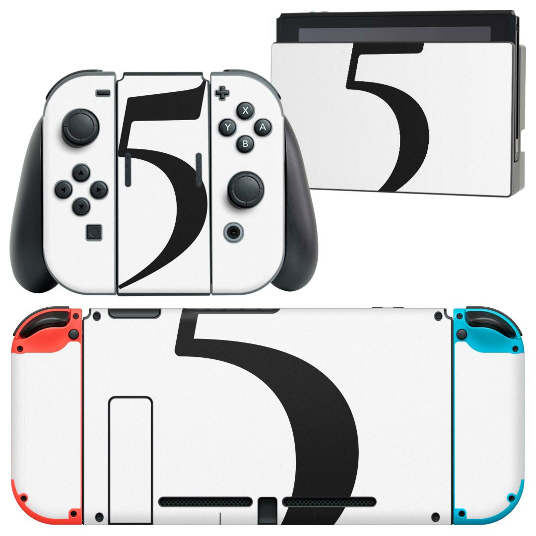 igsticker Nintendo Switch 用 デザインスキンシール 任天堂 ニンテンドー スイッチ 専用 本体ドック Joy-Con Joycon ジョイコン 専用 ゲーム機 カバー アクセサリー フィルム ステッカー 019529 フォント 文字 5