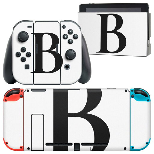 igsticker Nintendo Switch 用 デザインスキンシール 任天堂 ニンテンドー スイッチ 専用 本体ドック Joy-Con Joycon ジョイコン 専用 ゲーム機 カバー アクセサリー フィルム ステッカー 019535 フォント 文字 b アルファベット igsticker Nintendo Switch 用 デザインスキンシール 任天堂 ニンテンドー スイッチ 専用 本体ドック Joy-Con Joycon ジョイコン 専用 ゲーム機 カバー アクセサリー フィルム ステッカー 019535 フォント 文字 b アルファベット