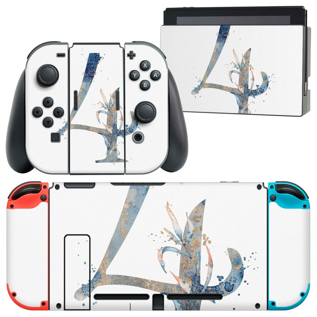 製品名 Nintendo Switch 本体裏面＆ドック正面＆ジョイコン専用 デザインスキンシール セット内容 Nintendo Switch 本体＆ドック＆ジョイコン用スキンシール（各1枚） ニンテンドースイッチ専用です。携帯機のSwitch LiteやProコンには対応していません。 商品特徴 再剥離性シートを素材に採用し、細かな位置調整がしやすく貼り直しが容易です。専用の業務プリンターを使い、商品画像と遜色のない美しい印刷仕上がり。 注意事項 画像はサンプルですので、ご覧の環境によっては多少色味に違いを感じる場合がございます。 イメージと違った、モニターと色味が異なるという理由での交換や返金はご対応出来かねます。スキンシールのみの販売で、ニンテンドースイッチ本体などは付属しません。シワができた場合、ドライヤーなどで軽く温め、外側に向けてシワを伸ばすように貼ってください。初回貼付時の位置調整や貼り直しは可能ですが、しっかりと押し付けて接着させた後の再剥離、再利用は保証しておりません。また接着部に油分や汚れが付着しますと角の部分は剥がれやすくなりますので、貼付時はあまり触れないようにご注意ください。無地のセミグロスシートにデザインをプリントした商品で、デコなどの加工はございません。 凹凸や光沢があるように見えたり布地や金属を素材にしたように見える商品もありますが、デザインの図版によるものです。印刷時に微妙な画像のズレが生じる場合がございます。ご注文後に1点1点制作する受注生産品の為、不良品以外のご返品や交換は固くお断りします。当店における繰り返しの実機テストでは問題ありませんでしたが、経過年数や使用環境により、シールを剥がす際に本体の塗装が一部剥がれる可能性があります。恐れ入りますが、万が一そのような状況になった場合でも当店ではゲーム機本体の保証は出来かねますので、予めご理解の上お求めください。 商品発送 完全受注生産のハンドメイド商品となりますので、既製品と比べて発送までお時間を頂いています。 基本的に決済確認後2?3営業日、最大で10営業日での発送となります。繁忙期や休業日明けの場合はさらに時間がかかる場合があります。 その際には別途メールにてご連絡致します。メール便の場合、発送日から到着までに2?4日ほどかかる場合が多く、紛失などの保障もご対応できかねます。あらかじめご了承下さい。