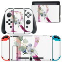 igsticker Nintendo Switch 用 デザインスキンシール 任天堂 ニンテンドー スイッチ 専用 本体ドック Joy-Con Joycon ジョイコン 専用 ゲーム機 カバー アクセサリー フィルム ステッカー 019706 フォント 文字 r アルファベット(2)