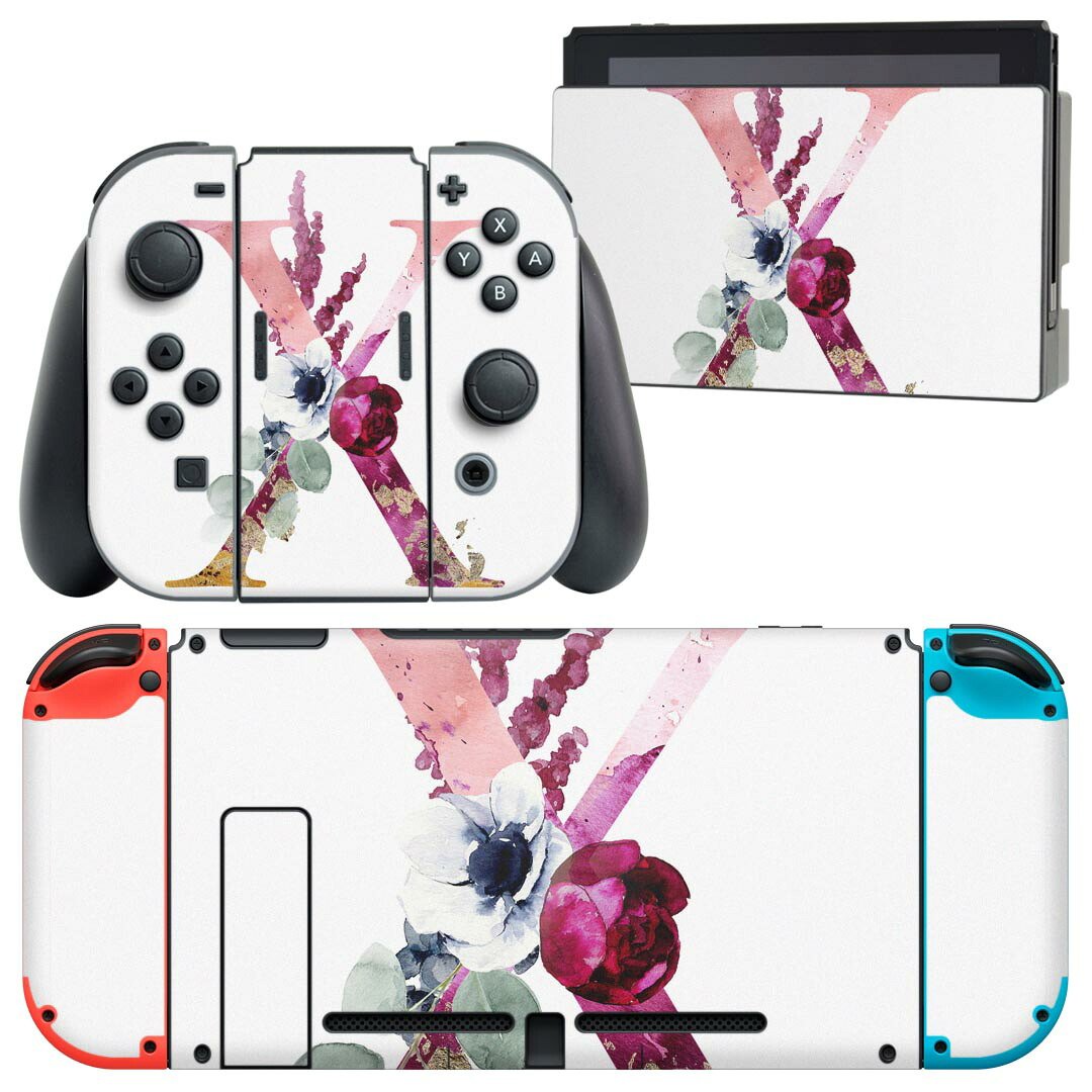 製品名 Nintendo Switch 本体裏面＆ドック正面＆ジョイコン専用 デザインスキンシール セット内容 Nintendo Switch 本体＆ドック＆ジョイコン用スキンシール（各1枚） ニンテンドースイッチ専用です。携帯機のSwitch LiteやProコンには対応していません。 商品特徴 再剥離性シートを素材に採用し、細かな位置調整がしやすく貼り直しが容易です。専用の業務プリンターを使い、商品画像と遜色のない美しい印刷仕上がり。 注意事項 画像はサンプルですので、ご覧の環境によっては多少色味に違いを感じる場合がございます。 イメージと違った、モニターと色味が異なるという理由での交換や返金はご対応出来かねます。スキンシールのみの販売で、ニンテンドースイッチ本体などは付属しません。シワができた場合、ドライヤーなどで軽く温め、外側に向けてシワを伸ばすように貼ってください。初回貼付時の位置調整や貼り直しは可能ですが、しっかりと押し付けて接着させた後の再剥離、再利用は保証しておりません。また接着部に油分や汚れが付着しますと角の部分は剥がれやすくなりますので、貼付時はあまり触れないようにご注意ください。無地のセミグロスシートにデザインをプリントした商品で、デコなどの加工はございません。 凹凸や光沢があるように見えたり布地や金属を素材にしたように見える商品もありますが、デザインの図版によるものです。印刷時に微妙な画像のズレが生じる場合がございます。ご注文後に1点1点制作する受注生産品の為、不良品以外のご返品や交換は固くお断りします。当店における繰り返しの実機テストでは問題ありませんでしたが、経過年数や使用環境により、シールを剥がす際に本体の塗装が一部剥がれる可能性があります。恐れ入りますが、万が一そのような状況になった場合でも当店ではゲーム機本体の保証は出来かねますので、予めご理解の上お求めください。 商品発送 完全受注生産のハンドメイド商品となりますので、既製品と比べて発送までお時間を頂いています。 基本的に決済確認後2?3営業日、最大で10営業日での発送となります。繁忙期や休業日明けの場合はさらに時間がかかる場合があります。 その際には別途メールにてご連絡致します。メール便の場合、発送日から到着までに2?4日ほどかかる場合が多く、紛失などの保障もご対応できかねます。あらかじめご了承下さい。