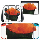 igsticker Nintendo Switch 用 デザインスキンシール 任天堂 ニンテンドー スイッチ 専用 本体ドック Joy-Con Joycon ジョイコン 専用 ゲーム機 カバー アクセサリー フィルム ステッカー 019901 寿司 お寿司 Sushi ご飯(2)