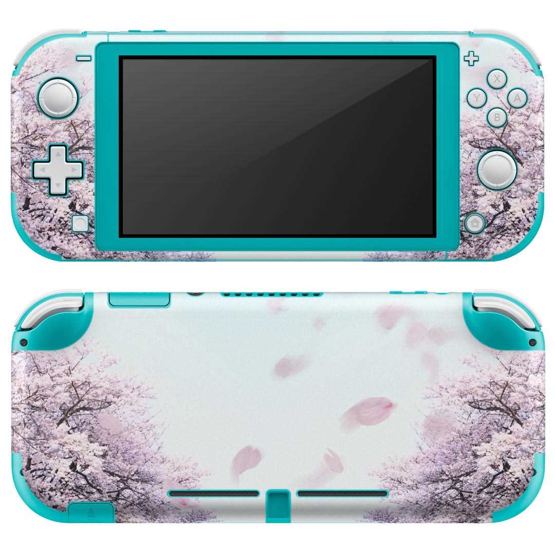 igsticker Nintendo Switch Lite 専用 デザインスキンシール 全面 ニンテンドー スイッチ ライト 専用 ゲーム機 カバー アクセサリー フィルム ステッカー エアフリー 000123 桜 花道 春