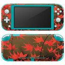 igsticker Nintendo Switch Lite 専用 デザインスキンシール 全面 ニンテンドー スイッチ ライト 専用 ゲーム機 カバー アクセサリー フィルム ステッカー エアフリー 000139 秋 もみじ 風景 紅葉