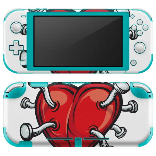 igsticker Nintendo Switch Lite 専用 デザインスキンシール 全面 ニンテンドー スイッチ ライト 専用 ゲーム機 カバー アクセサリー フィルム ステッカー エアフリー 000181 ハート 釘 イラスト igsticker Nintendo Switch Lite 専用 デザインスキンシール 全面 ニンテンドー スイッチ ライト 専用 ゲーム機 カバー アクセサリー フィルム ステッカー エアフリー 000181 ハート 釘 イラスト