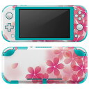 igsticker Nintendo Switch Lite 専用 デザインスキンシール 全面 ニンテンドー スイッチ ライト 専用 ゲーム機 カバー アクセサリー フィルム ステッカー エアフリー 000257 桜 さくら ピンク