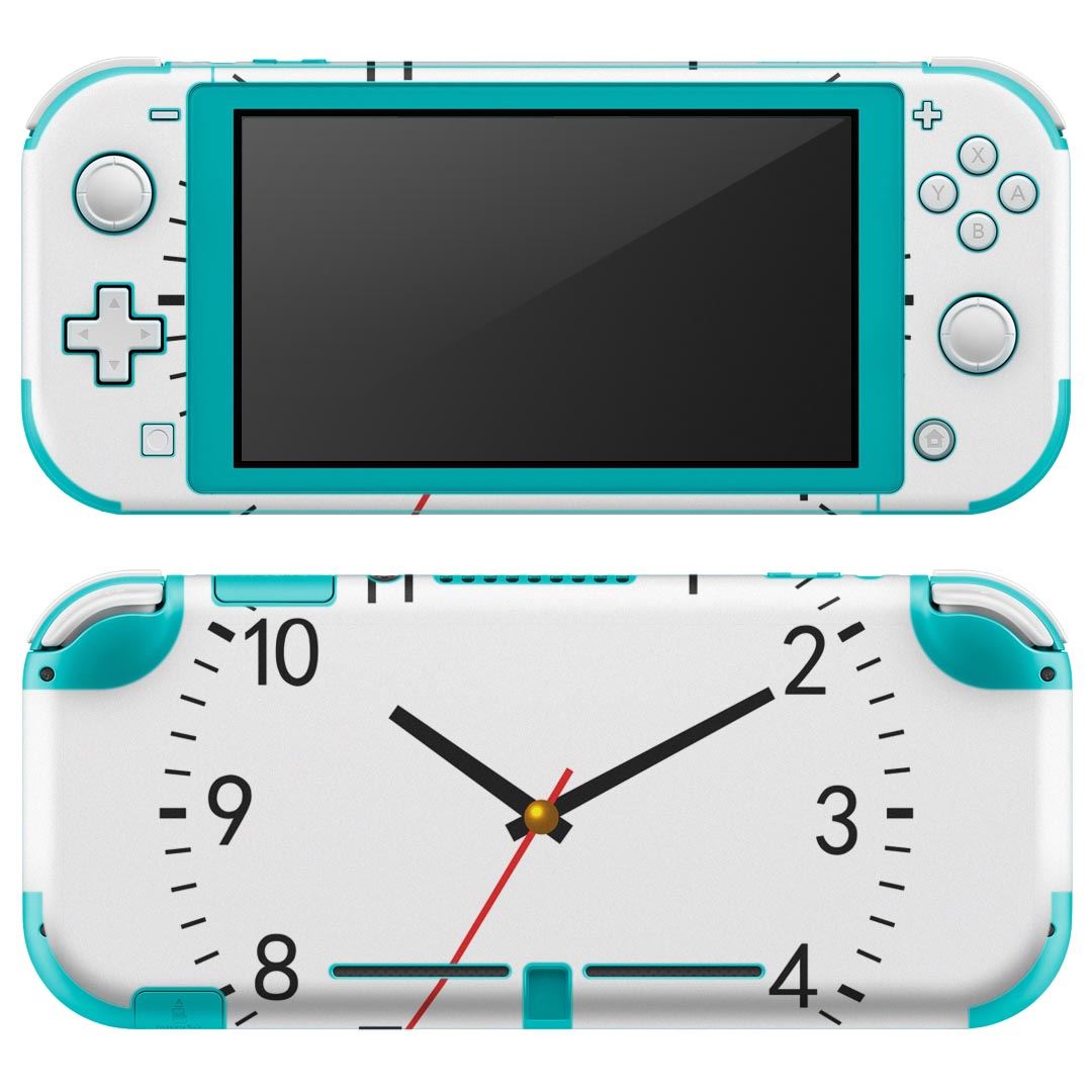 igsticker Nintendo Switch Lite 専用 デザインスキンシール 全面 ニンテンドー スイッチ ライト 専用 ゲーム機 カバー アクセサリー フィルム ステッカー エアフリー 000271 時計 シンプル