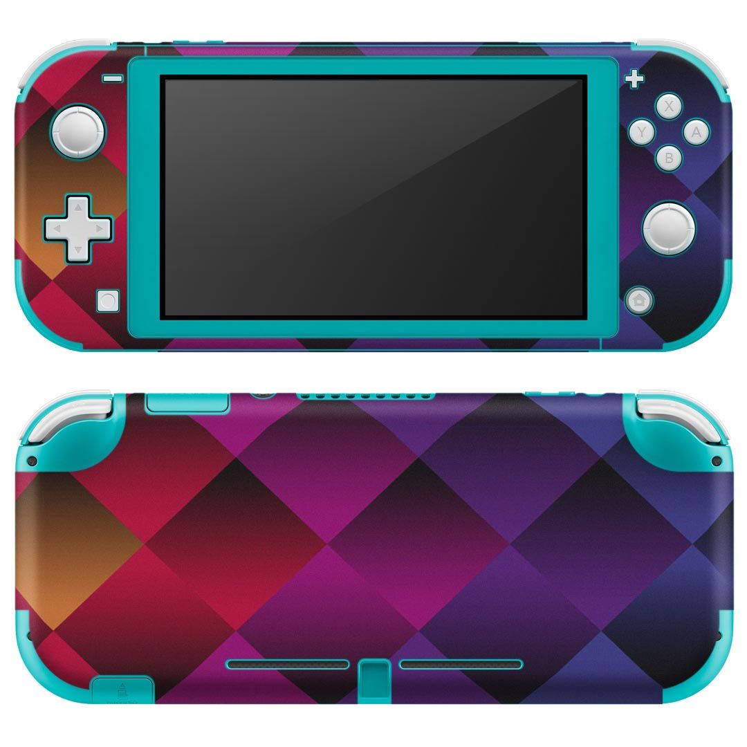 igsticker Nintendo Switch Lite 専用 デザインスキンシール 全面 ニンテンドー スイッチ ライト 専用 ゲーム機 カバー アクセサリー フィルム ステッカー エアフリー 000309 プレイド ひし形