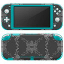 igsticker Nintendo Switch Lite 専用 デザインスキンシール 全面 ニンテンドー スイッチ ライト 専用 ゲーム機 カバー アクセサリー フィルム ステッカー エアフリー 000403 ペイズリー　ダマスク　花