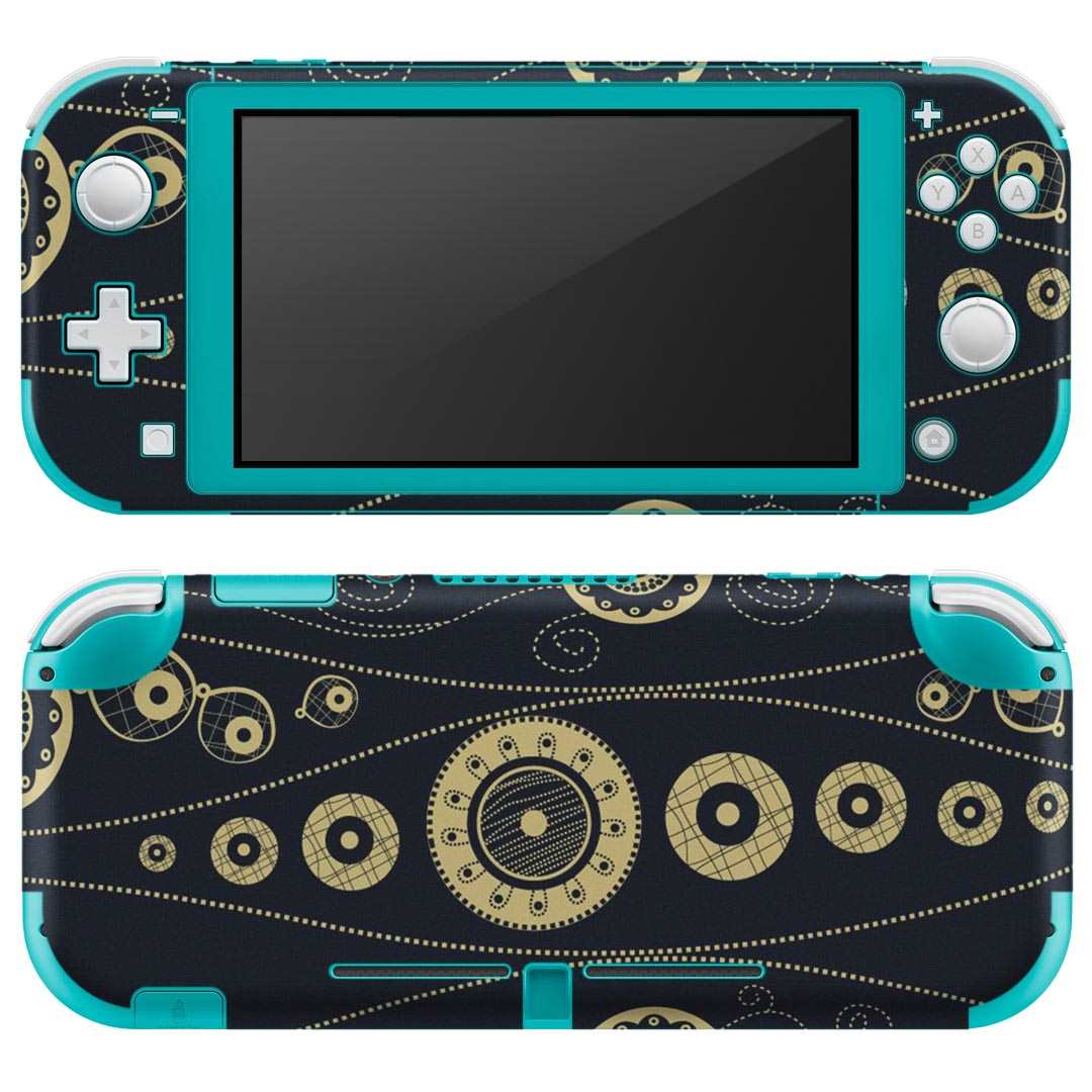 igsticker Nintendo Switch Lite 専用 デザインスキンシール 全面 ニンテンドー スイッチ ライト 専用 ゲーム機 カバー アクセサリー フィルム ステッカー エアフリー 000405 ペイズリー　ダマスク　花