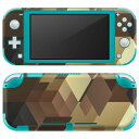 igsticker Nintendo Switch Lite 専用 デザインスキンシール 全面 ニンテンドー スイッチ ライト 専用 ゲーム機 カバー アクセサリー フィルム ステッカー エアフリー 000455 カモフラージュ 茶色(2)