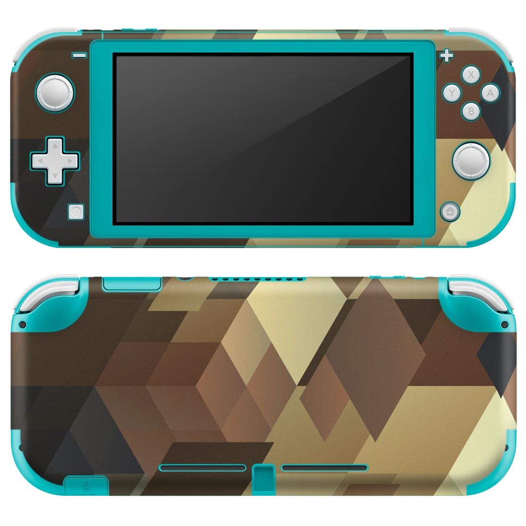 igsticker Nintendo Switch Lite 専用 デザインスキンシール 全面 ニンテンドー スイッチ ライト 専用 ゲーム機 カバー アクセサリー フィルム ステッカー エアフリー 000455 カモフラージュ 茶色