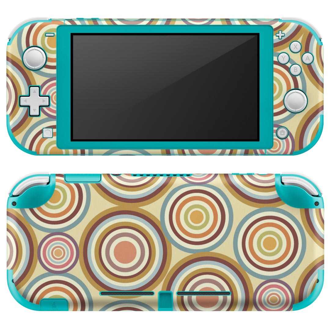 igsticker Nintendo Switch Lite 専用 デザインスキンシール 全面 ニンテンドー スイッチ ライト 専用 ゲーム機 カバー アクセサリー フィルム ステッカー エアフリー 000469 バブル　カラフル