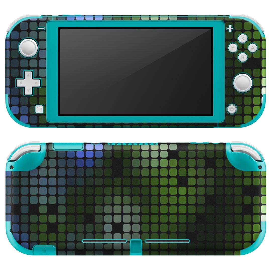 igsticker Nintendo Switch Lite 専用 デザインスキンシール 全面 ニンテンドー スイッチ ライト 専用 ゲーム機 カバー アクセサリー フィルム ステッカー エアフリー 000473 タイル　カモフラージュ