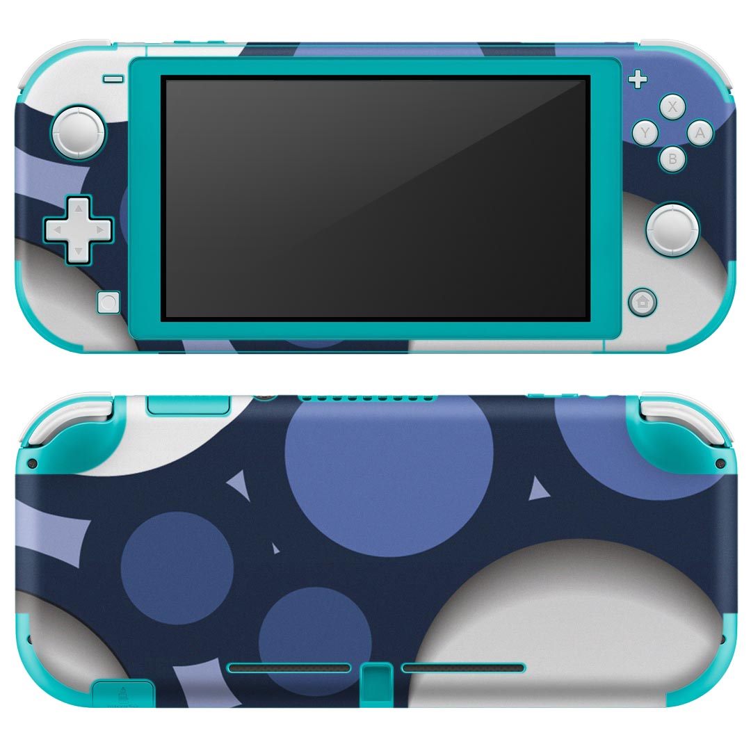 igsticker Nintendo Switch Lite 専用 デザインスキンシール 全面 ニンテンドー スイッチ ライト 専用 ゲーム機 カバー アクセサリー フィルム ステッカー エアフリー 000479 ドット　水玉　バブル